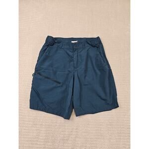 Decathalon Quechua Shorts Mens Medium Blue Outdoor Hiking Active Pockets